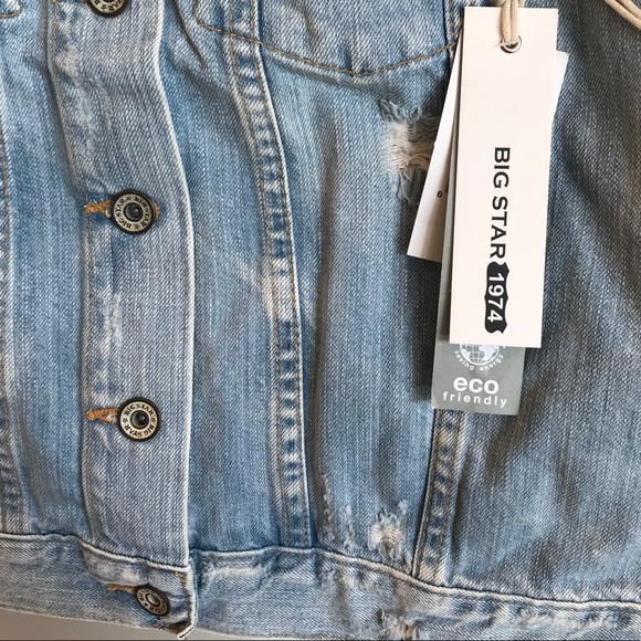 BIG STAR Ryder Denim Distressed Vest - Picture 6 of 8